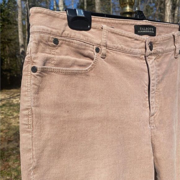Talbots Flawless Five Pocket Tan Corduroy Pants - Picture 4 of 8